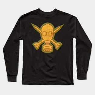 Gas Mask & Crossed Missiles Long Sleeve T-Shirt